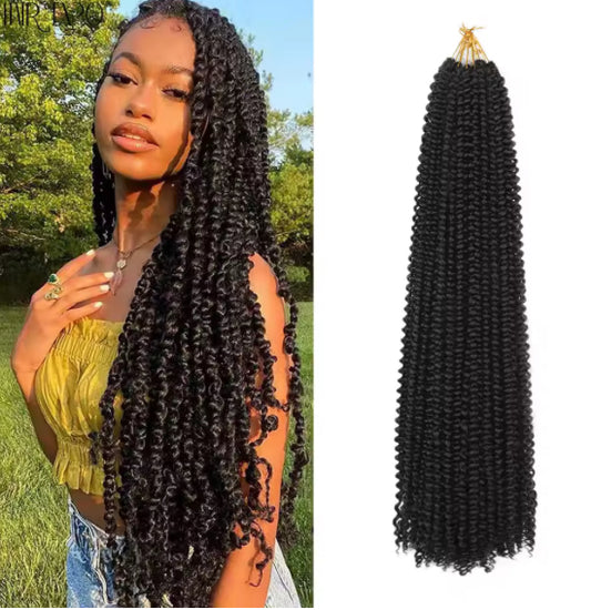 Full Star Kinky Synthetic Crochet Braids Hair Twist 30inch Synthetic Zizi Hair Braiding Hair Extension Pre-Looped Thin Box Braid
